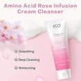 thumbnail image 4 of Rose Amino Acid Cleansing Foam, Sulfate-Free Hydrating Korean Face Wash, Gentle Lather, pH-Balanced Skincare Rich Foaming Hydrating Face Wash, Deep Cleansing, 4 of 9