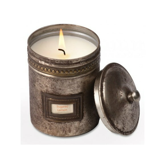 Himalayan Trading Post Cafe Tin Sugared Lemon Candle 9oz