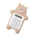 thumbnail image 1 of Cartoon Calculator Home Office School Mathematics Counting Tool Mini Size Bear Shaped Calculators Devices Calculation Equipment Yellow, 1 of 6