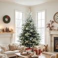 thumbnail image 6 of 7Ft Pre-Lit Green Artificial Fir Christmas Tree with Mistletoe Decorations, 6 of 11