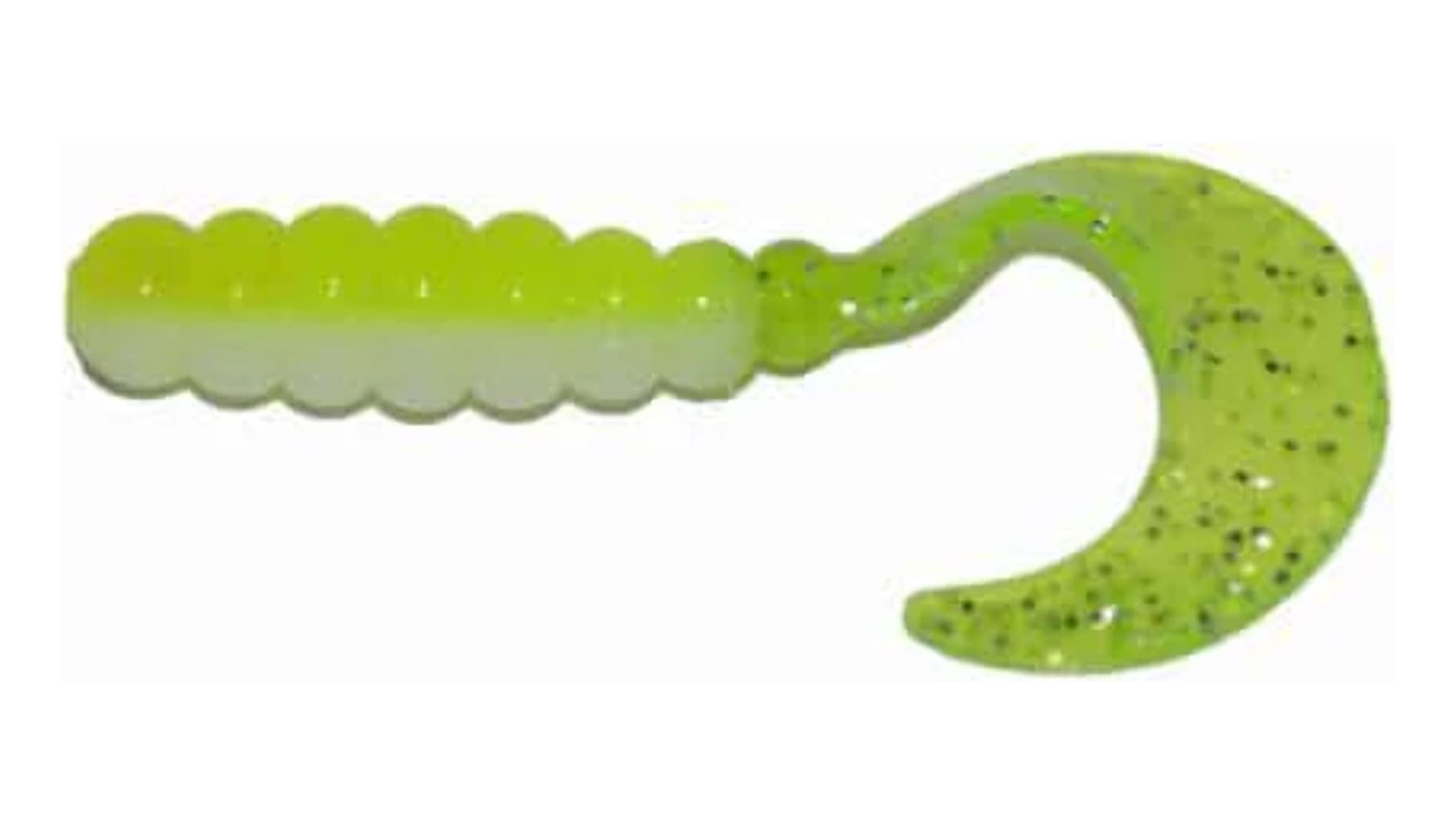 Big Bite Baits FG229 2 in. Fat Grub, Opaque Chartreuse - Pack of