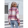 thumbnail image 6 of Zeagoo Shacket Women Cropped Flannel Plaid Button Down Jacket Houndstooth Casual Fall Fashion Coats, 6 of 6