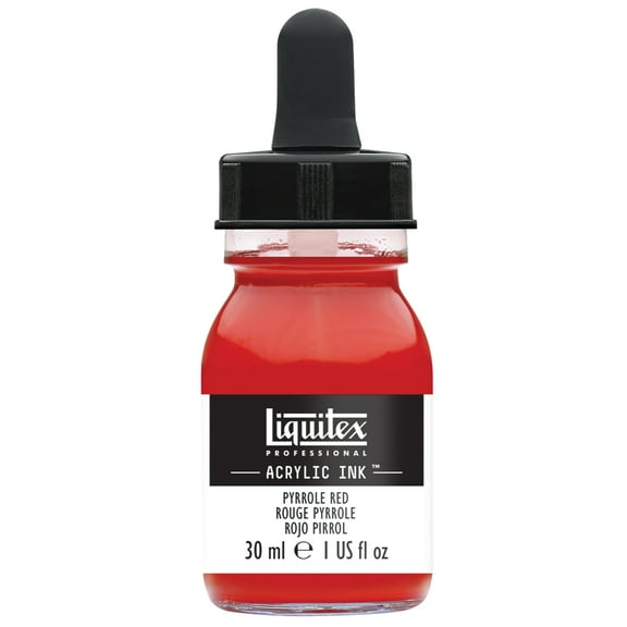 Liquitex Professional Acrylic Ink, 30ml Jar, Pyrrole Red