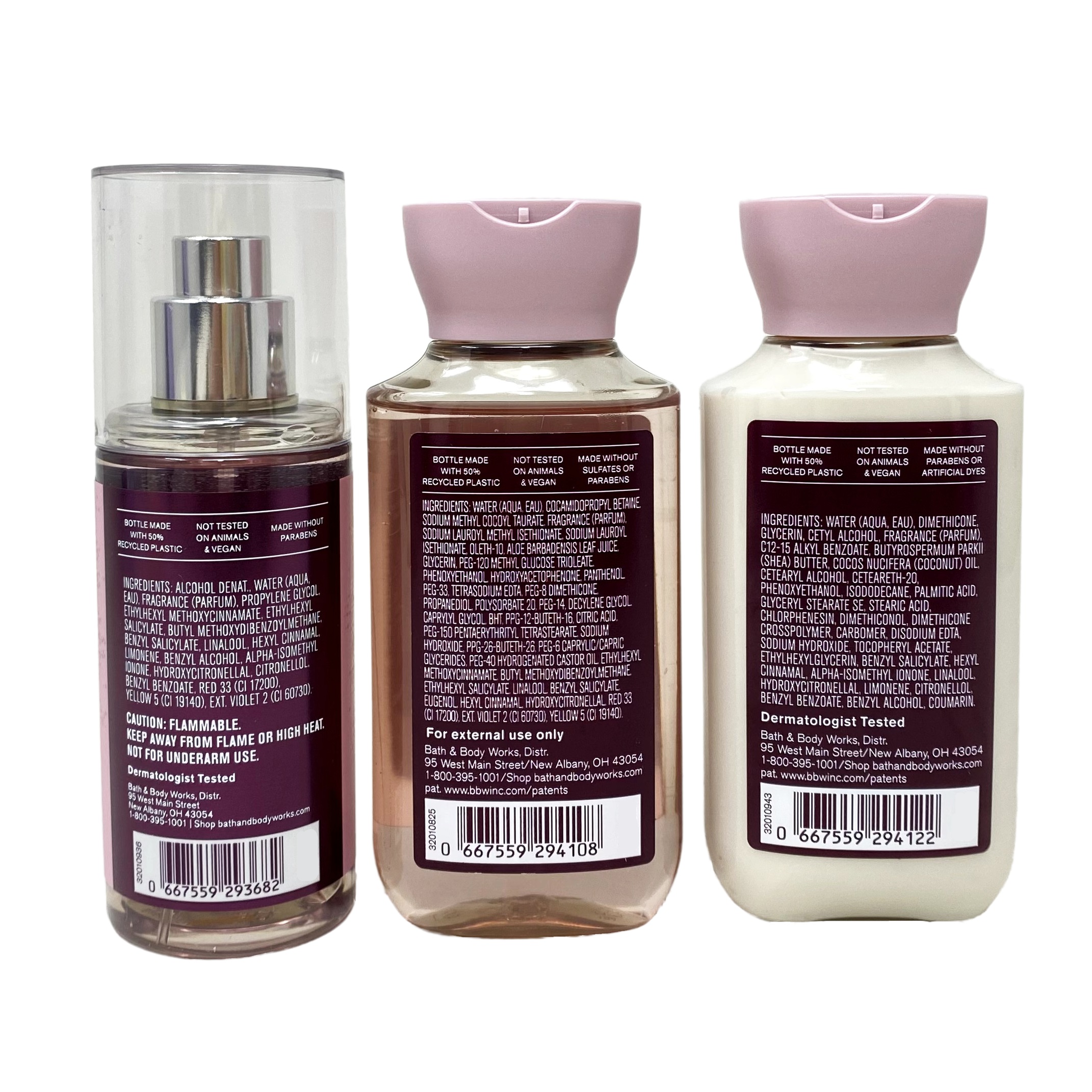Bath & Body Works A Thousand Wishes Mini Gift Box Trio - Fragrance Mist, Body Lotion and Body Wash with a Himalayan Salts Springs Sample Soap - Travel Size