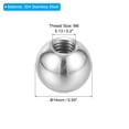 thumbnail image 2 of Uxcell M6 x 0.55'' Ball Nuts Knob 8 Pack Thread 304 Stainless Steel Round Blind Hole Screw Cap Cover Silver, 2 of 6
