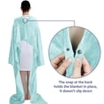thumbnail image 4 of Solaris Wearable Sleeve Blanket, Flannel Blanket Sweatshirt for Adult,Women,Men Soft Sofa TV Throw Blanket,Cozy Hoodie with Sleeves and Pockets, ,55x72, 4 of 7