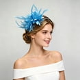 thumbnail image 2 of MuXiKeJi Clothes Headband with Feather, Women's Tea Party Hat for , Wedding, Fancy Dress Party, 2 of 4