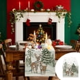 thumbnail image 3 of B Linen Table Runner Design B 13X71 Inch Christmas Home Decor Holiday Dining Table Cover Festive Setting, 3 of 6
