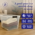 thumbnail image 5 of Homz 31 Qt Secure Latch Clear Stackable Storage Container Bin (8 Pack), 5 of 11