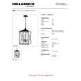 thumbnail image 3 of Millennium Lighting 2645 4 Light 14" Wide Outdoor Pendant - Black, 3 of 3