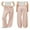 Pink, variant on Baby Sweetie Women Casual Baggy Pants Drawstring Waist Wide Leg Striped Pants Multiple Pockets Trousers