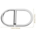 thumbnail image 2 of WRISTBIQUE 10Pcs D Rings Buckles for Belt Making and Bag Accessories Silver Metal, 2 of 8