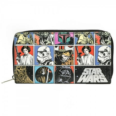 Characters Zip Around Wallet