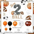 thumbnail image 6 of TWO WILD Born 2 Ball Sports Birthday Decorations Born 2 Ball Birthday Backdrop Orange Black Balloon Garland Arch Sports 2nd Birthday Decorations Football Basketball Baseball Birthday Decor for Boys, 6 of 6