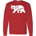 thumbnail image 3 of Inktastic West Virginia White Bear Silhouette Long Sleeve T-Shirt, 3 of 5