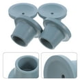thumbnail image 1 of FONDOTIN 4Pcs Grey Rubber Shower Chair Leg Caps Replacement Feet for Bath Stool Safety, 1 of 6