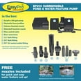 EasyPro EBD4A 4 Inch Heavy Duty Bottom Drain With Air Diffuser - Includes 4" PVC Pipes, For Ponds, Recommended 0.5-1.5 CFM Air Flow