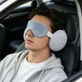 thumbnail image 4 of EGNMCR 2 In 1 U Shaped Pillow With Eye Mask Memorys Foam Travel Neck Pillow Shade Sleep Mask Office Nap Support For Airplane Car Home Use Polyester Eye Masks Pillows, 4 of 6