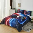 thumbnail image 6 of PERFEMET 3-Piece Gaming Comforter Set for Boys,3D Red Blue Lightning Game Controller Kids/Teens Bedding,Twin, 6 of 6