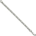 thumbnail image 2 of Sterling Silver 5mm Byzantine Chain (9 X 5) Made In Italy qbz120-9, 2 of 5