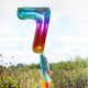 thumbnail image 2 of Birthday Number Balloon 40Inch Large Number Balloons, Rainbow Number 7 Balloon for Birthday Decorations (Number 7 ), 2 of 4