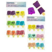 Expressions- 2 Pack -12PC Mini Popsicle Kid's Lip Gloss Set Girl's Cosmetics - 24 PCS Total