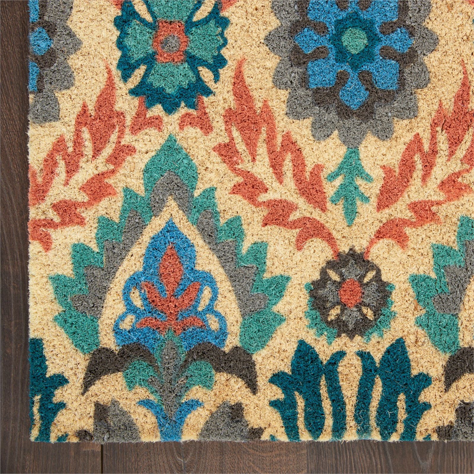 Waverly Greetings Indoor/Outdoor Modern Floral Multicolor 2' x 3' Door Mat,  (2' x 3') 