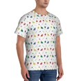 thumbnail image 4 of Yiaed Happy Graduation Print Mens Short Sleeve Tight Fit T-Shirt, Crewneck Casual Tee-Medium, 4 of 5