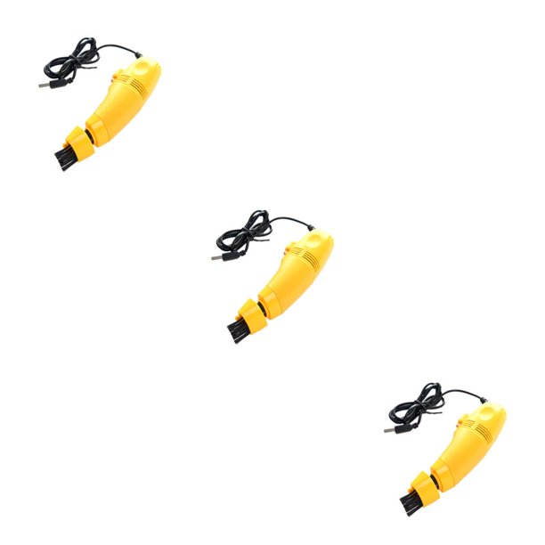 Wosthever Limpiador de teclado con cable USB, 1 Uds., aspiradora para teclado de ordenador portátil, Kit de limpieza de ordenador, herramienta para Amarillo 3piezas Wosthever CBP050120