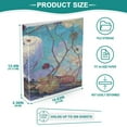 thumbnail image 5 of 3 Ring Binder 1.5 inch Round Rings with Interior Pockets Binders Organizer Office School 1Pack Vigilant Owl, 5 of 10