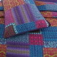 thumbnail image 2 of Bohemian Style Quilt Set 3Pcs Bedding Bedroom Bed 100%Cotton Full/Queen, 2 of 3