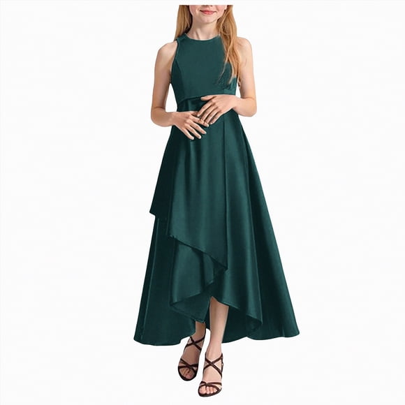 gdxvjhbj Girls Party Dress Girls Sequin Dress Sleeveless Prom Party Formal Graduations Fancy Tween Girls Dresses Size 10-12 (AG,10-12 Years)
