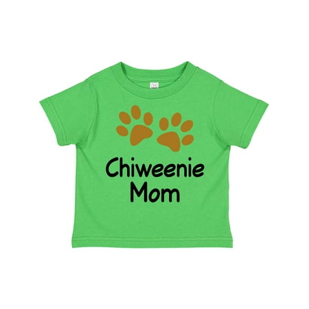 

Inktastic Chiweenie Mom Paw Print Gift Toddler Toddler Girl T-Shirt
