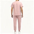 thumbnail image 5 of Multi-Pocket Scrub Set, Unisex Short Sleeve Uniform with Tool Pockets, Practical for Carrying Gear in Healthcare, Lab, or Dental Offices Pink S, 5 of 5
