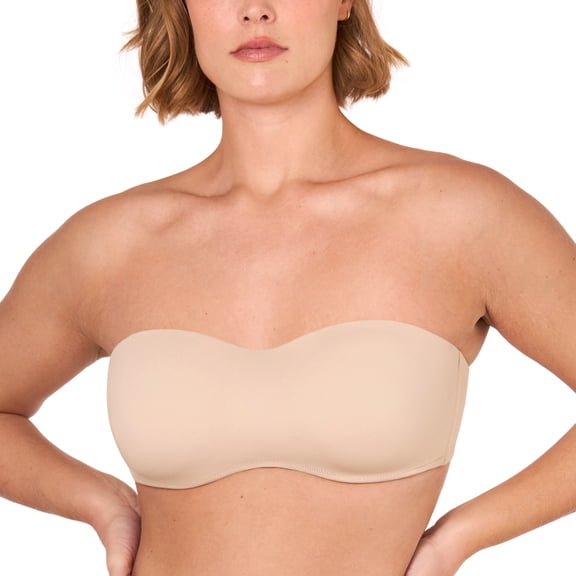 DELIMIRA Women's Strapless Bra Minimizer Seamless Underwire Unlined Bandeau For Big Bust