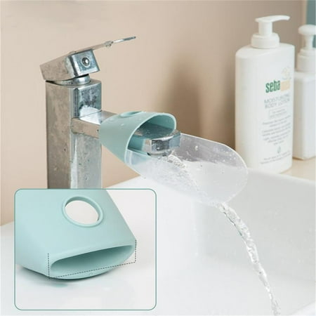 

Children s Faucet Extender Baby Water Channelizer & Splash Guard Duckbill Shaped Water Diverter & Lengthener Compatible With Most Faucets