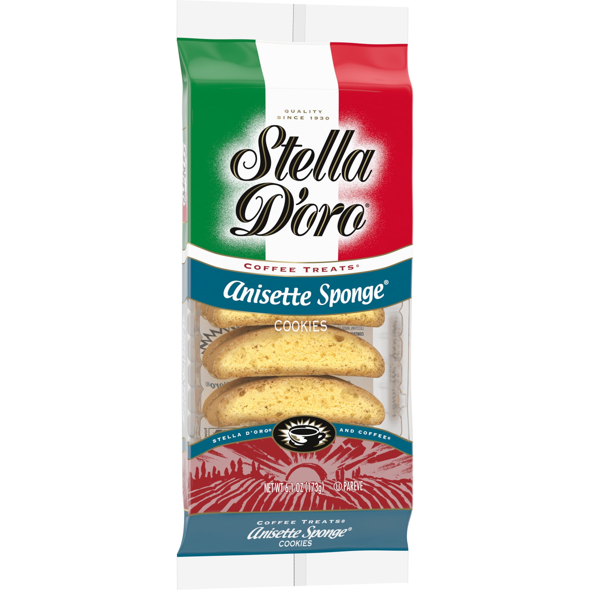 Stella D'oro Cookies, Anisette Sponge Cookies Coffee Treats, 6.1