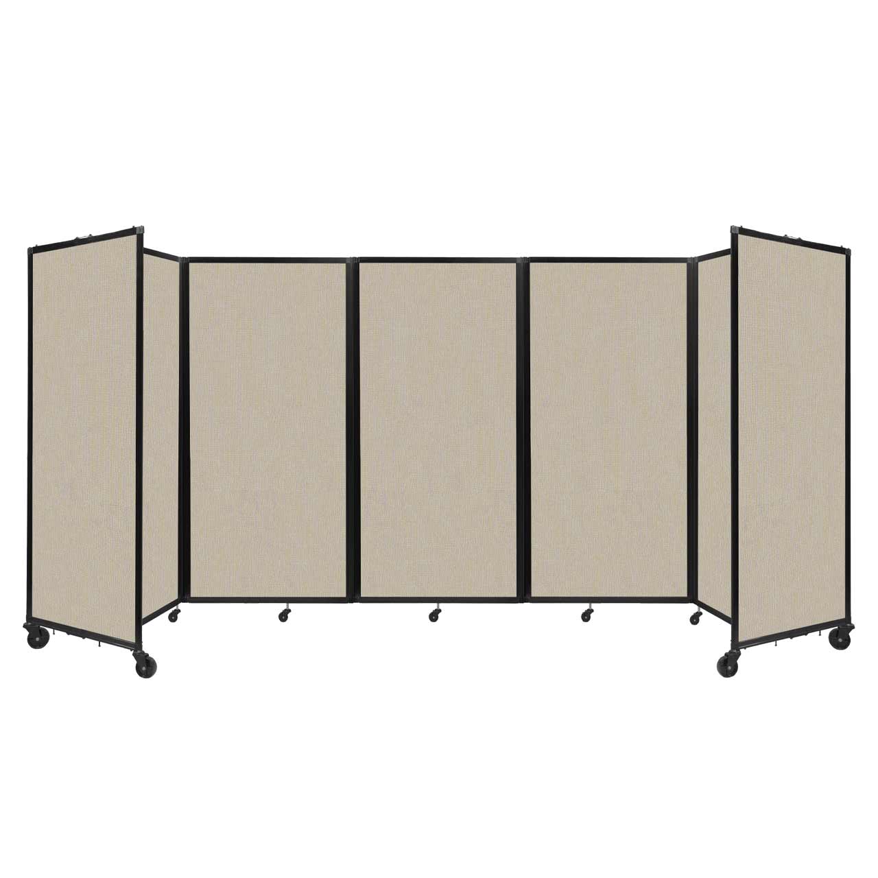 "Versare Room Divider 360 Portable Wall Partition 5 Panels Wide 14