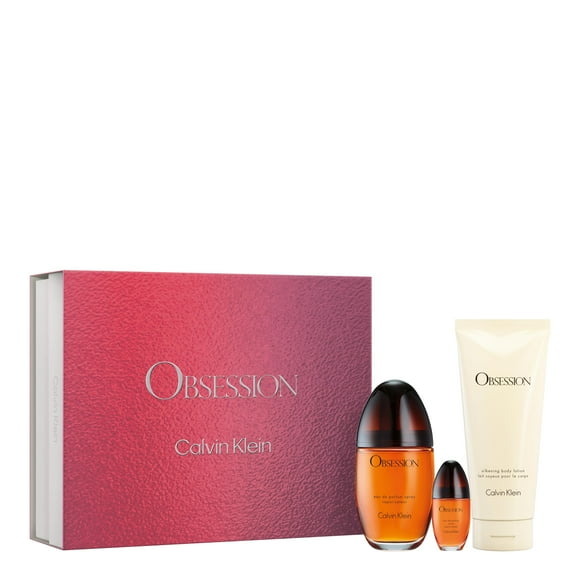 Set de regalo Perfume Calvin Klein Obsession para mujer, 3 piezas
