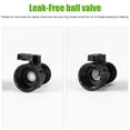 thumbnail image 5 of 10pcs Garden Expandable Hose Repair Kit, EEEkit 3/4'' Garden Hose Shut Off Valve, Water Shut Off Ball Valve Thread Connector Coupling for Telescopic Water Pipe Water Gun Valve Control, 5 of 10