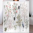 thumbnail image 1 of Hermosa manta de peonía con flores exóticas para sofá de 50 x 60 pulgadas, manta personalizada suave y acogedora con diseño de pájaro, garza y grulla, mantas de franela ligeras y cálidas y difusas, 1 of 7