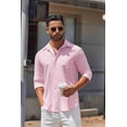 thumbnail image 2 of COOFANDY Mens Long Sleeve Button Down Shirts Untucked Shirts for Men Casual Dress Shirts Wedding Shirts, 2 of 6