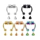 thumbnail image 4 of Jumpingount 5 pares de anillos pequeños para la nariz que no perforan el tabique Segmento Tragus Faux Lodestone Joyas para el cuerpo Aro Type3 NO3, 4 of 6