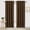 Brown, variant on Amay Rod Pocket Curtain Panel Draperies White 72 Inch Wide by 96 Inch Long-1 Panel