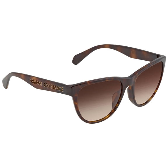 ARMANI EXCHANGE AX4095SF 803713 Sunglasses Havana Frame Brown Gradient Lens 56mm