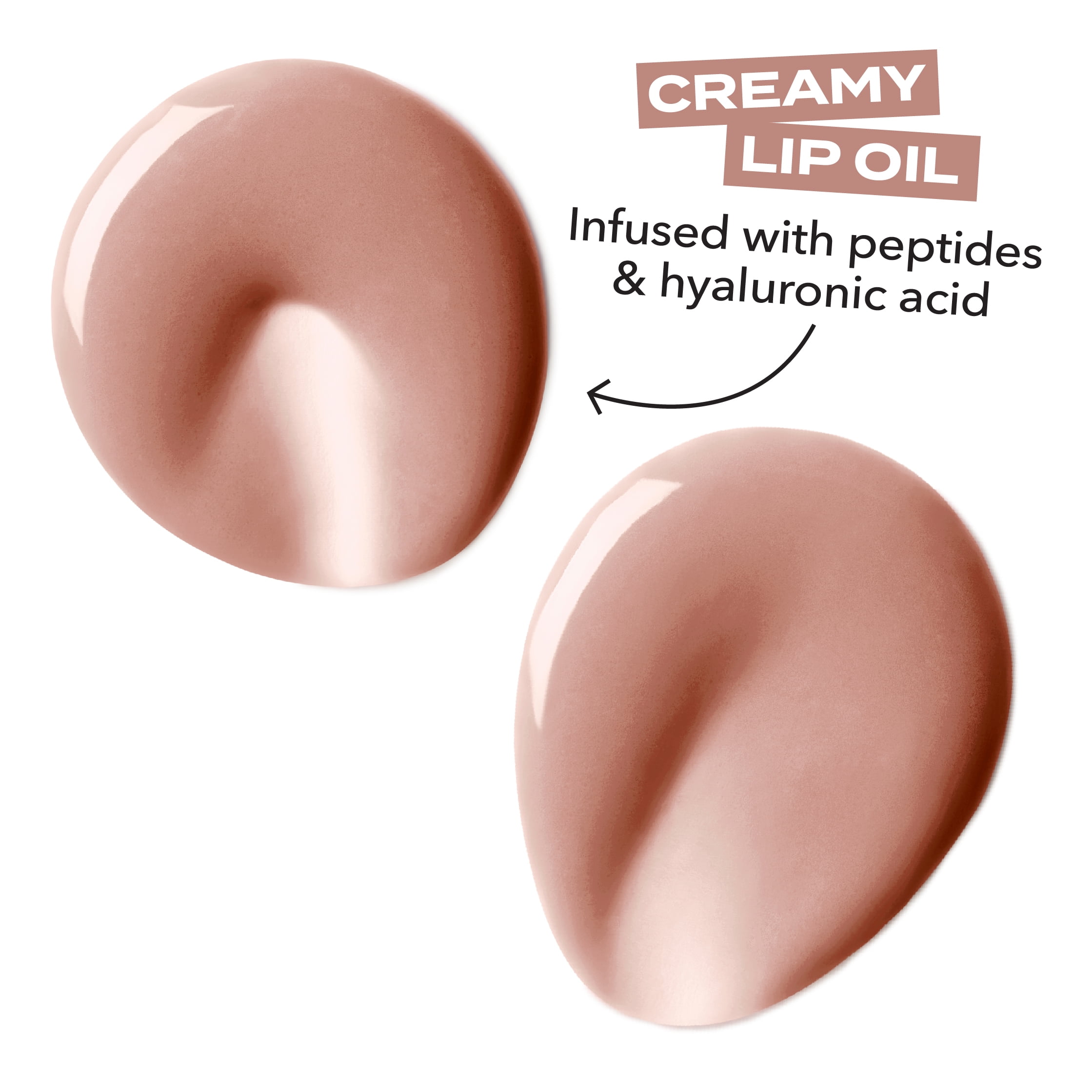 Hard Candy Glosstopia Lip Slide Creamy Lip Oil, Hydrating Gloss, Smooth Finish, Sugar Spin, Nude
