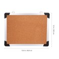 thumbnail image 3 of FENGGUIQU 2 Sets Rectangular Cork Bulletin Boards for Office Home School Secure Photos Messages, 3 of 6