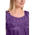 thumbnail image 5 of EZI Nightgowns for Women - Soft & Breathable Satin Night Gowns for Adult Women - Medium to Plus Size Womens Sleep Shirts - Long Mid-Length Nightgown, 5 of 9