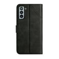 thumbnail image 3 of Allytechgroup Flip Folio Wallet Case for Samsung Galaxy S23 Plus with Card Slots, Luxury PU Leather Magnetic Clasp Kickstand with Wrist Strap All-Round Protection Shockproof Cover Case - Black, 3 of 7