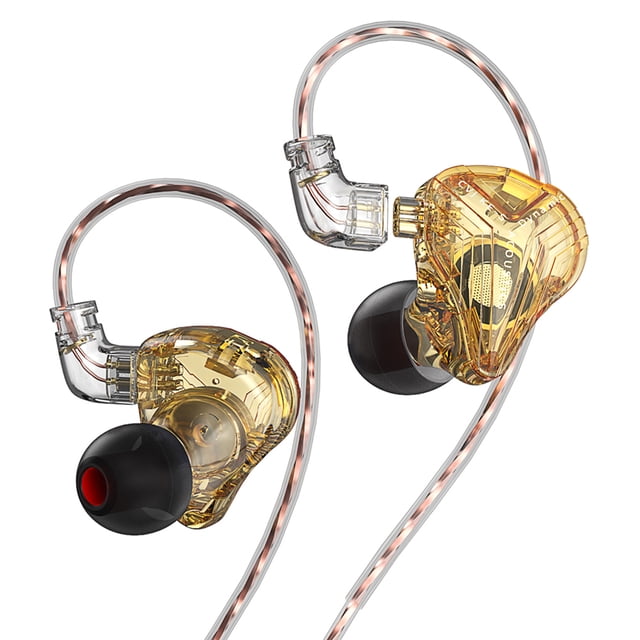 Audífonos Dual Magnetic Dynamic Driver Audífonos Audífonos (Oro sin micrófono)